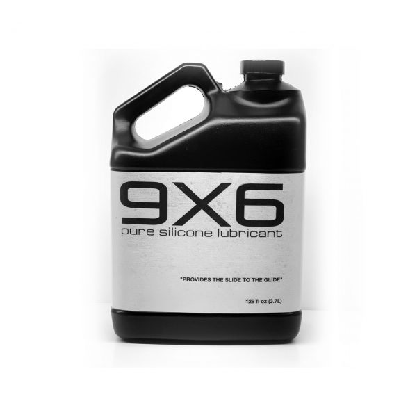 9X6 Pure Silicone Lubricant Lube 1 GALLON (+Comp 8.5oz Bottle)